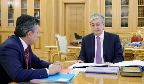 Токаев принял Бахыта Султанова Токаев принял Бахыта Султанова