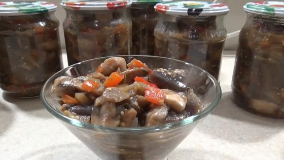 Маринованные грибы с овощами Маринованные грибы с овощами