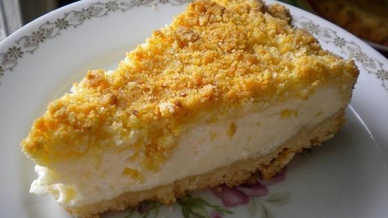Кусочек творожного пирога Кусочек творожного пирога