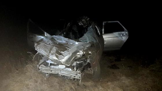 Автомобиль попал в аварию в ЗКО Автомобиль попал в аварию в ЗКО