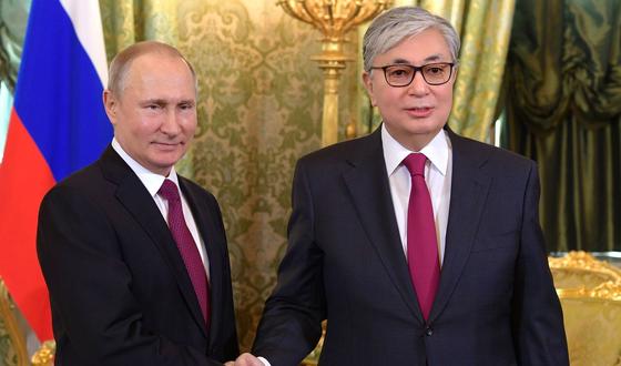 Токаев и Путин сделали совместное заявление Токаев и Путин сделали совместное заявление
