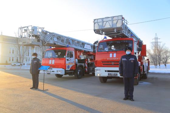 Спасателям выдали технику в Костанайской области Спасателям выдали технику в Костанайской области