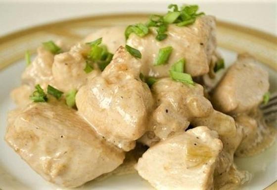 Куриное филе в сметане Куриное филе в сметане