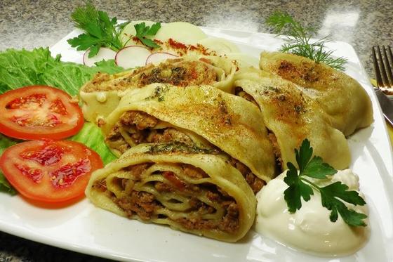 Ханум: рецепт с мясом и картошкой Ханум: рецепт с мясом и картошкой