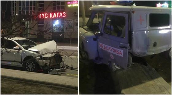 Столкновение Toyota с каретой «скорой в Акту»: есть пострадавшие (фото) Столкновение Toyota с каретой «скорой в Акту»: есть пострадавшие (фото)