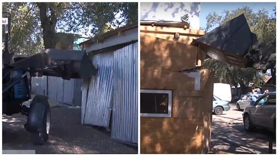 Стихийный строительный рынок снесли в Алматы (видео) Стихийный строительный рынок снесли в Алматы (видео)
