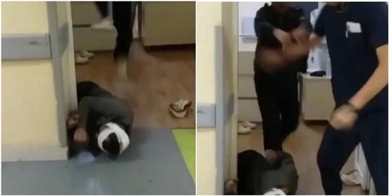 Видео с избиением пациента распространяют в соцсетях Видео с избиением пациента распространяют в соцсетях