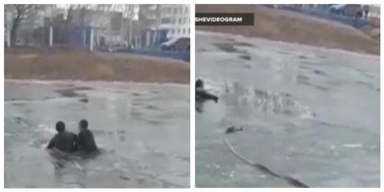 9-летнего мальчика, провалившегося под лед, спасли прохожие в Кокшетау 9-летнего мальчика, провалившегося под лед, спасли прохожие в Кокшетау