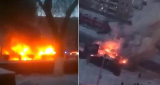 Трамвай полностью выгорел за считанные минуты в центре Павлодара (видео) Трамвай полностью выгорел за считанные минуты в центре Павлодара (видео)