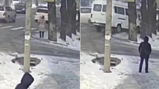 Жуткий наезд на мать с ребенком попал на видео Жуткий наезд на мать с ребенком попал на видео