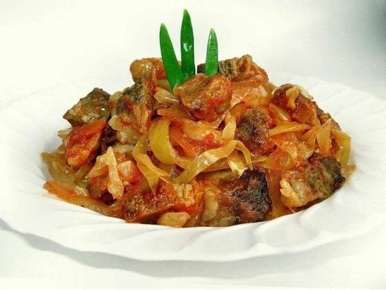 вкусный рецепт тушеной капусты вкусный рецепт тушеной капусты