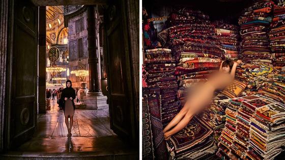 Модель Playboy показала генеталии в мечети Святой Софии в Стамбуле (фото) Модель Playboy показала генеталии в мечети Святой Софии в Стамбуле (фото)