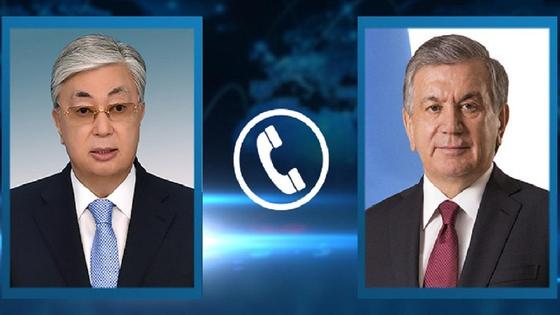 Қасым-Жомарт Тоқаев пен Шавкат Мирзиёев Қасым-Жомарт Тоқаев пен Шавкат Мирзиёев
