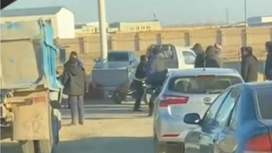 Драка на заправке Драка на заправке