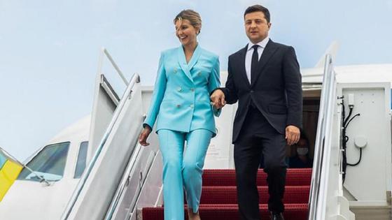Владимир Зеленский с супругой Владимир Зеленский с супругой