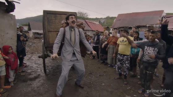 Кадр из трейлера к фильму "Борат 2" Кадр из трейлера к фильму "Борат 2"