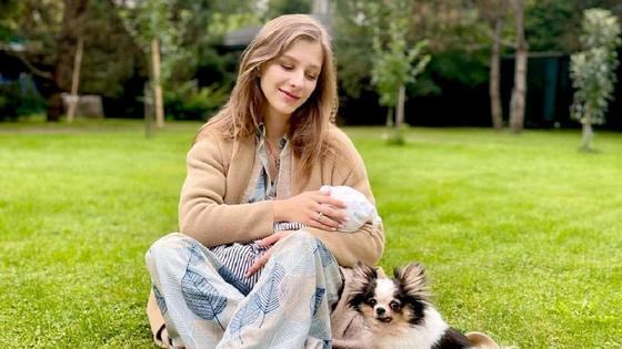 Лиза Арзамасова с сыном Лиза Арзамасова с сыном