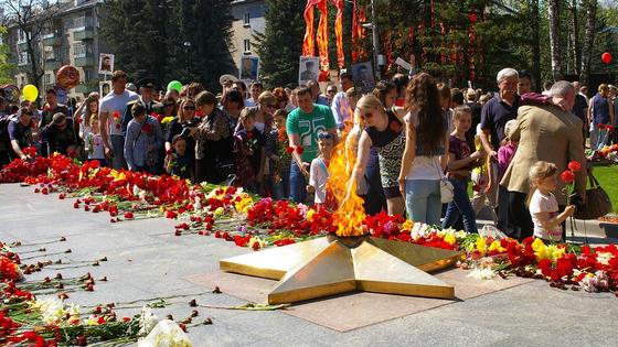 Возложение цветов у Вечного огня Возложение цветов у Вечного огня