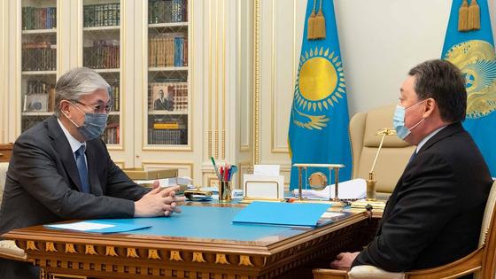 Қасы-Жомарт Тоқаев пен Марат Бекетаев1 Қасы-Жомарт Тоқаев пен Марат Бекетаев1
