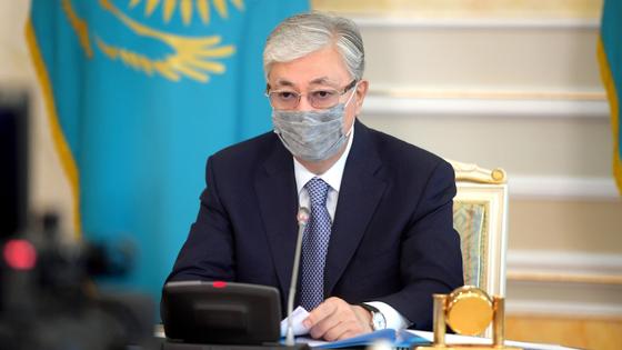 Касым-Жомарт Токаев в маске Касым-Жомарт Токаев в маске