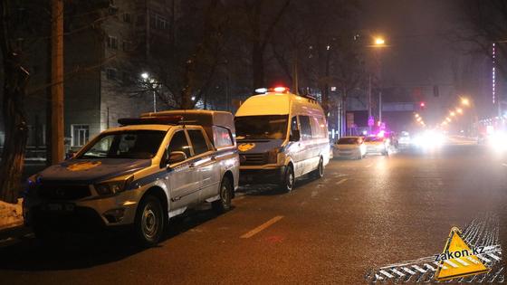 Место убийства в Алматы Место убийства в Алматы
