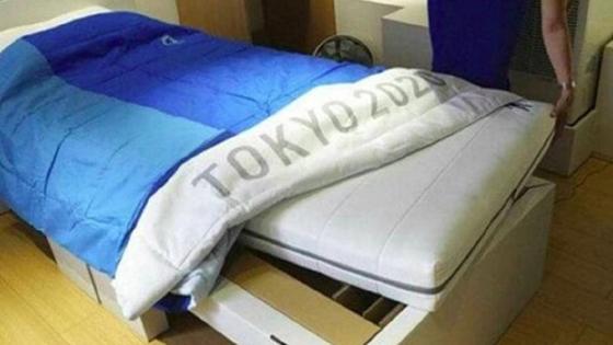 Кровать в Олимпийской деревне Кровать в Олимпийской деревне