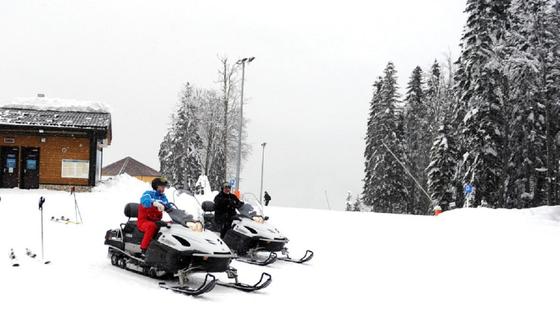 Путин и Лукашенко прокатились на снегоходах в Сочи | NUR.KZ