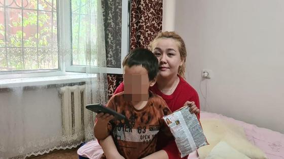 Айсулу с сыном Айсулу с сыном