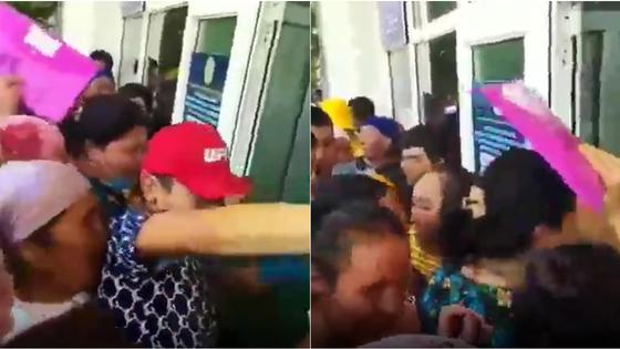 Давка в поликлинике в Туркестанской области Давка в поликлинике в Туркестанской области