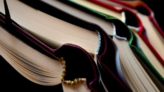 Раскрытые книги лежат друг на друге Раскрытые книги лежат друг на друге