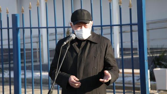 Бердибек Сапарбаев на открытии спорткомплекса Бердибек Сапарбаев на открытии спорткомплекса