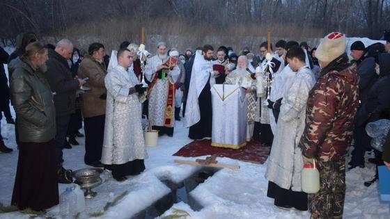 Прорубь в Уральске Прорубь в Уральске