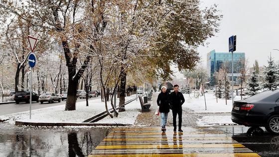 Жігіт пен қыз жолдан өтуде Жігіт пен қыз жолдан өтуде