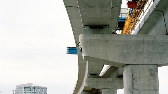 Вид на линию LRT Вид на линию LRT