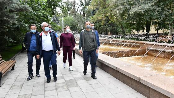 Бакытжан Сагинтаев во время рабочего объезда Бакытжан Сагинтаев во время рабочего объезда