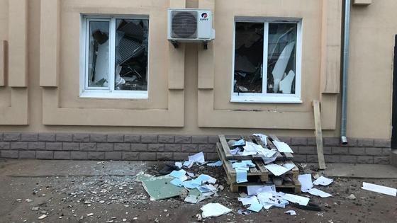 Место обрушения здания в Актобе Место обрушения здания в Актобе