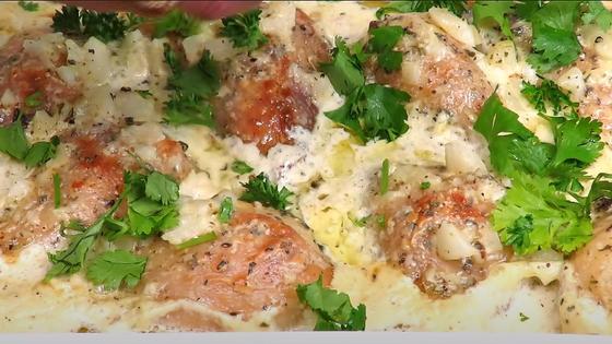 Курица в сливочном соусе Курица в сливочном соусе