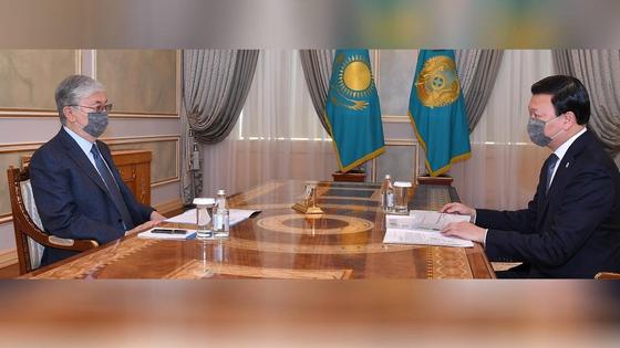 Касым-Жомарт Токаев и Алексей Цой Касым-Жомарт Токаев и Алексей Цой
