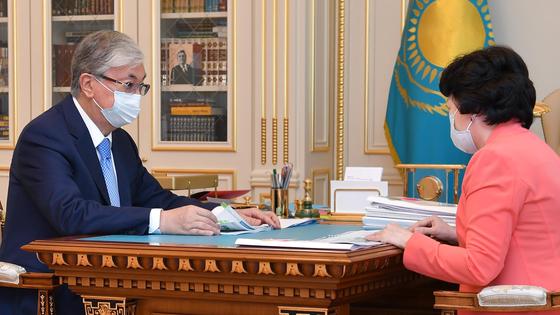 Касым Жомарт Токаев и Актоты Раимкулова Касым Жомарт Токаев и Актоты Раимкулова