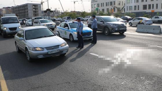 Место аварии на ВОАД в Алматы Место аварии на ВОАД в Алматы