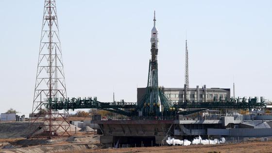 Ракета на Байконуре Ракета на Байконуре