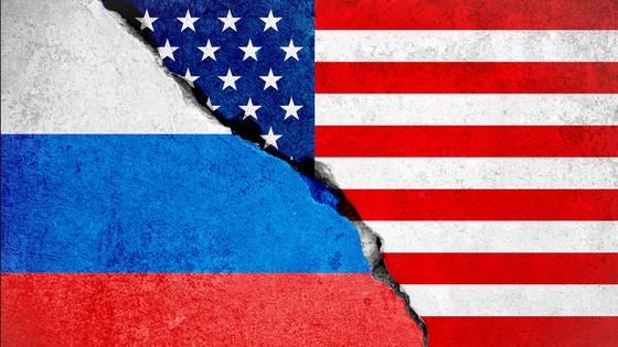 Флаги России и США Флаги России и США