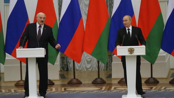 Александр Лукашенко и Владимир Путин Александр Лукашенко и Владимир Путин