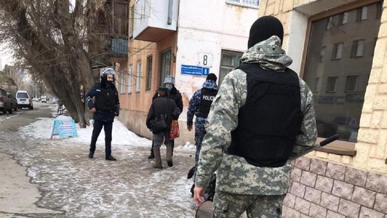 Оцепление в Павлодаре Оцепление в Павлодаре