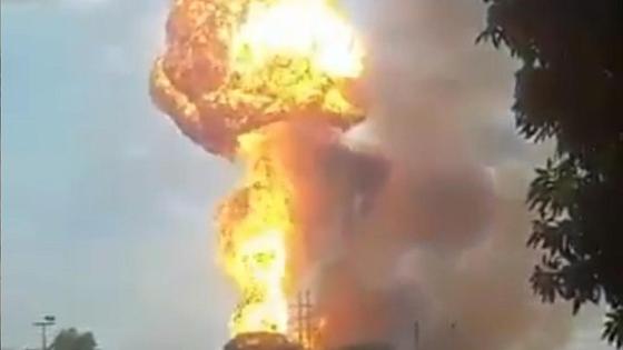 Взрыв на заводе в Венесуэле Взрыв на заводе в Венесуэле