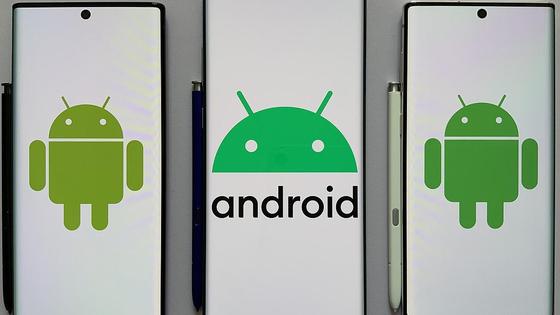 Логотип Android на белом фоне Логотип Android на белом фоне