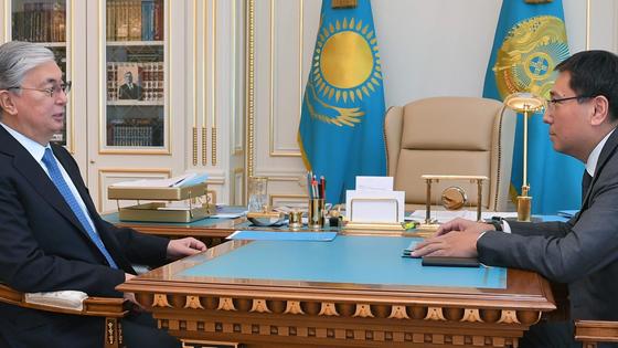 Касым-Жомарт Токаев и Ерболат Досаев Касым-Жомарт Токаев и Ерболат Досаев