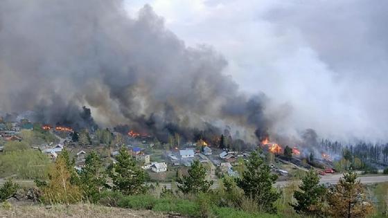 Лесной пожар в ВКО Лесной пожар в ВКО