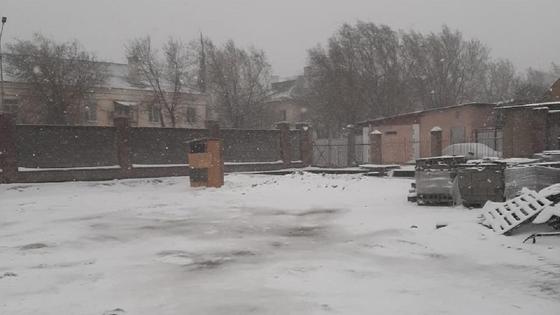 Балхаш накрыло снегом Балхаш накрыло снегом