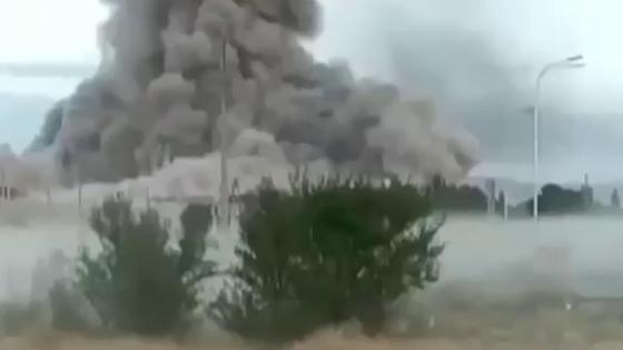 Огромный столю дыма над местом ЧП в Жамбылской области Огромный столю дыма над местом ЧП в Жамбылской области